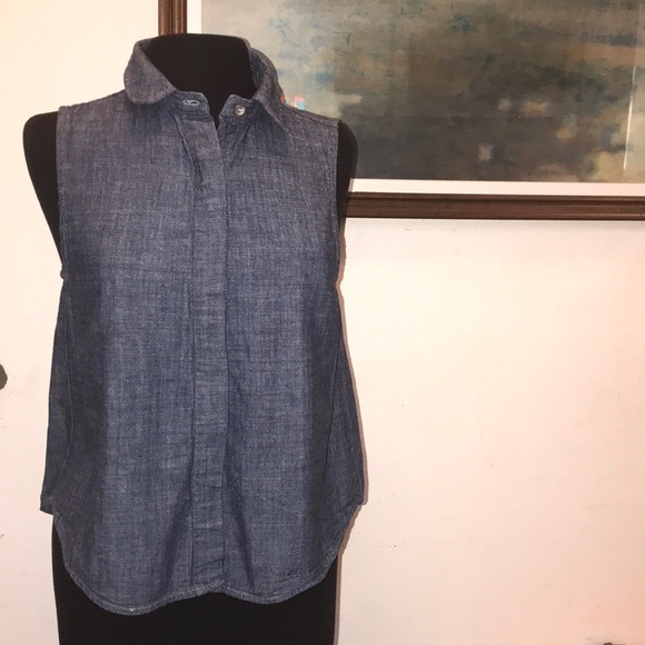 rag & bone chambray top Size Small - Picture 2 of 8